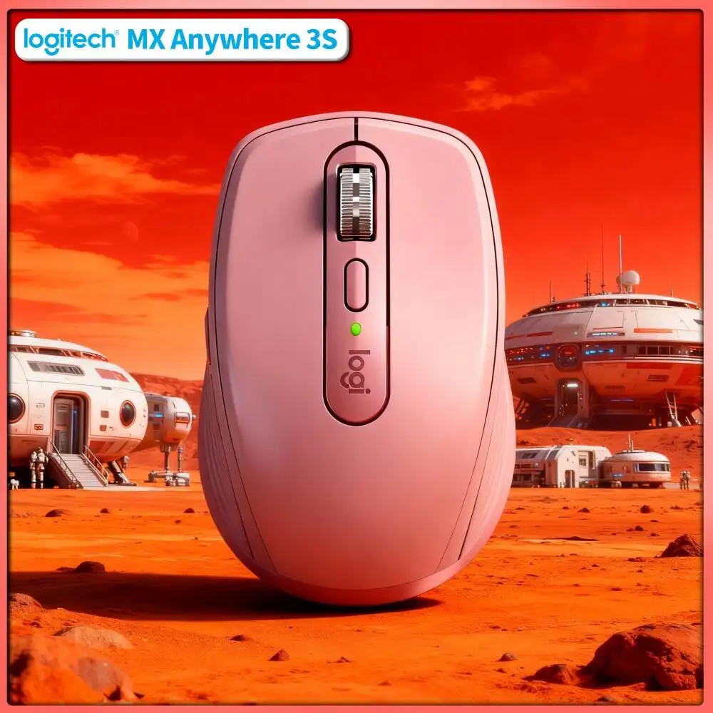 Wireless MX Anywhere 3S Mouse - Darkfield 8K DPI 70-Day Battery Hyper-Scroll Great for Mobile Bakery Shop Community Event Booth