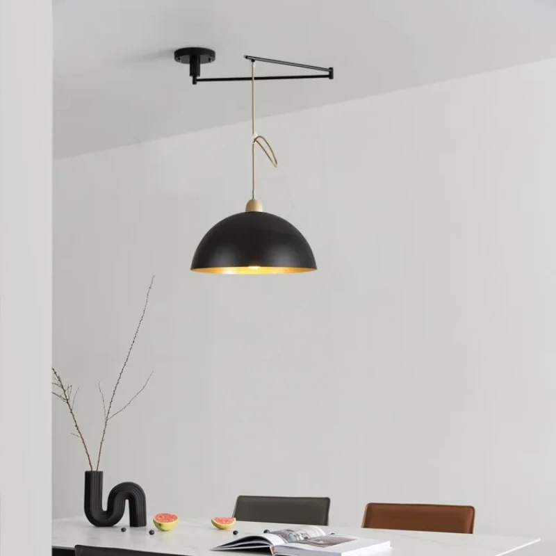 

Современные роскошные люстры для гостиной, обеденный стол, потолочный подвесной светильник, регулируемая высота, светильник для внутреннего освещения, лампа