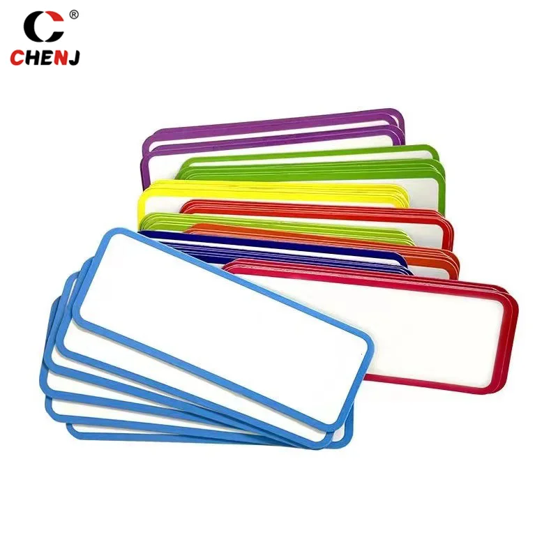 10 Stück Tag Board lösch bare Etiketten Wisch markierungen beschreibbare Magnete trocken abwisch bare Arbeit Kühlschrank Nachricht Whiteboard Magnet aufkleber