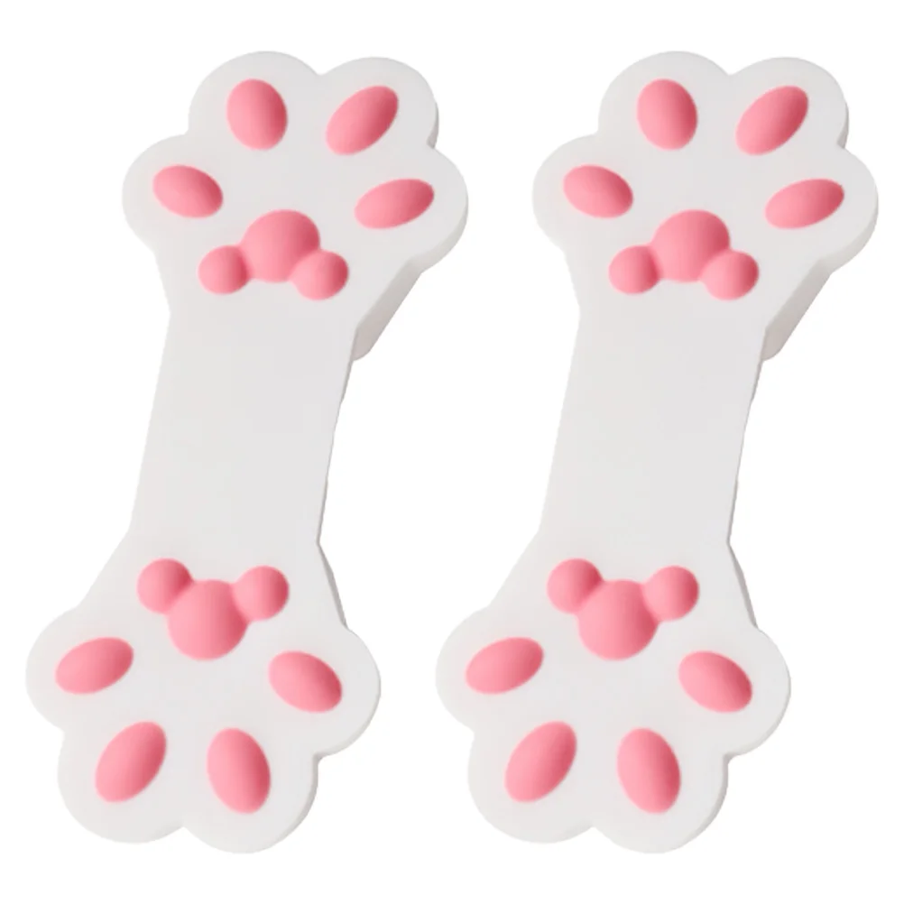 

2Pcs Adorable Silicone Bag Sealing Clips for Snacks Cookies Milk Powder Airtight Kitchen Food Preservation Clips