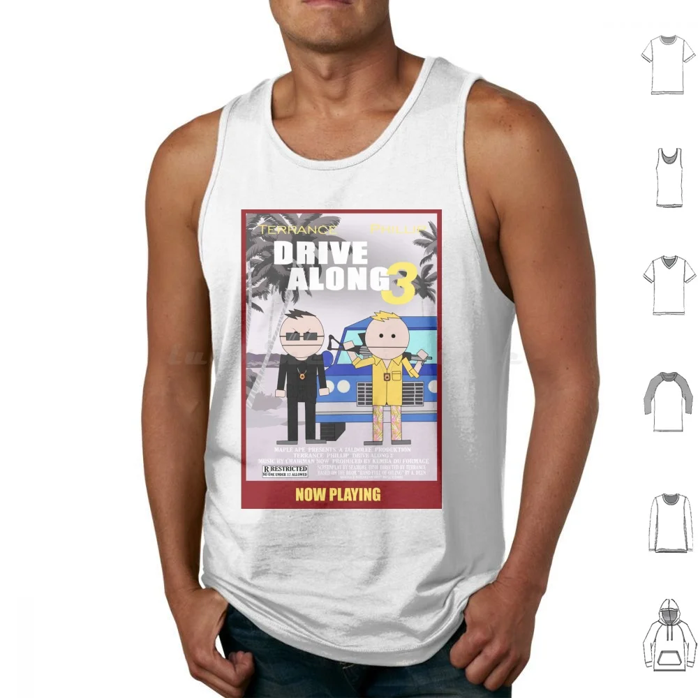 Drive Along 3 ( Terrance And Philip Movie ) Tank Tops Vest Sleeveless Assesoffire Blamecanada Canada Terrance Phillip