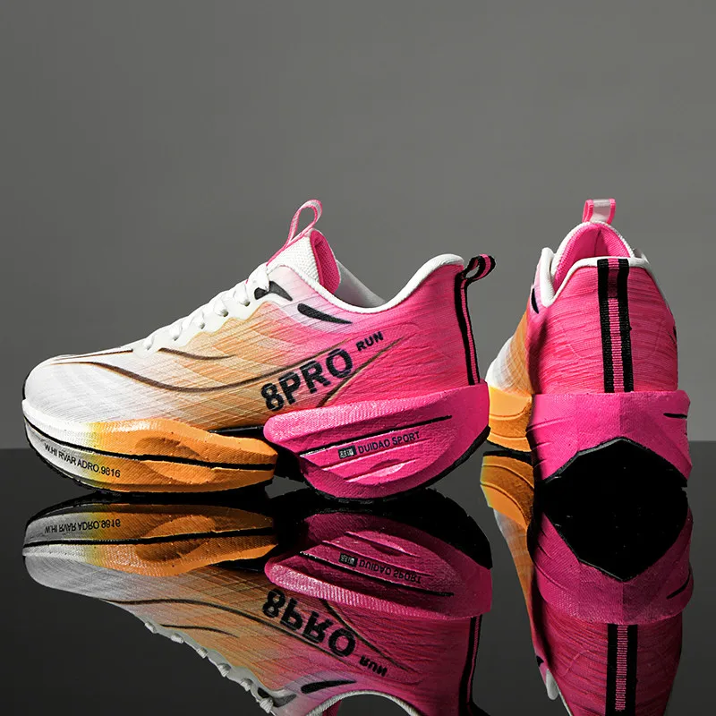 2025 New Marathon Air Cushion Men Sports Running Shoes Breathable Lightweight Women's Comfortable Athletic Nonskid Sneakers image 3