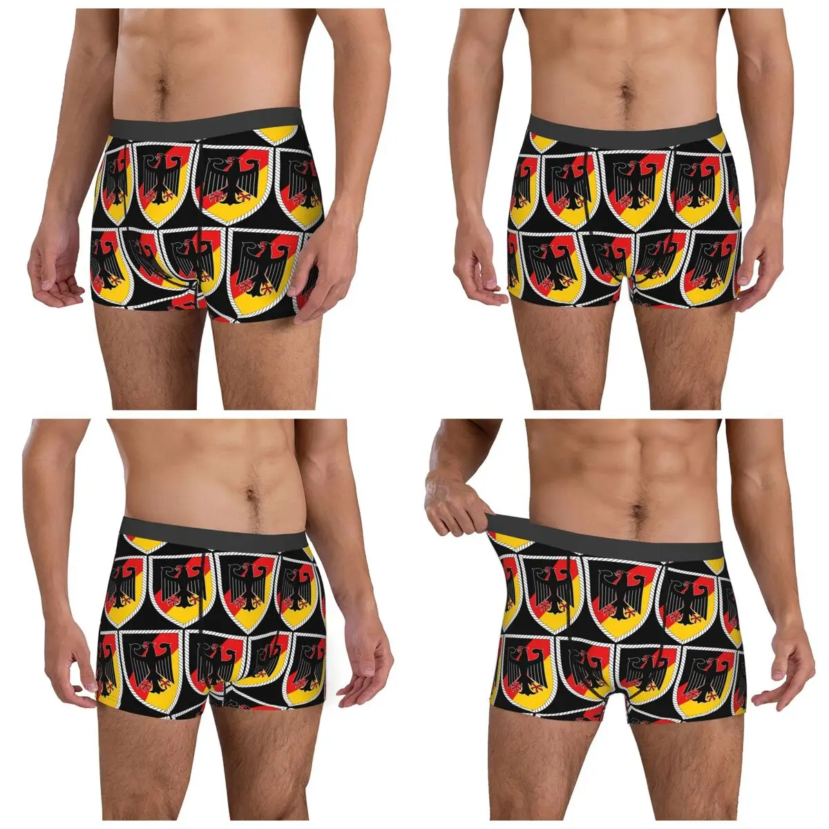 Boxer Underpants Shorts German Coat Of Arms Empire Flag Panties Male Soft Underwear for Homme Man Boyfriend Gifts