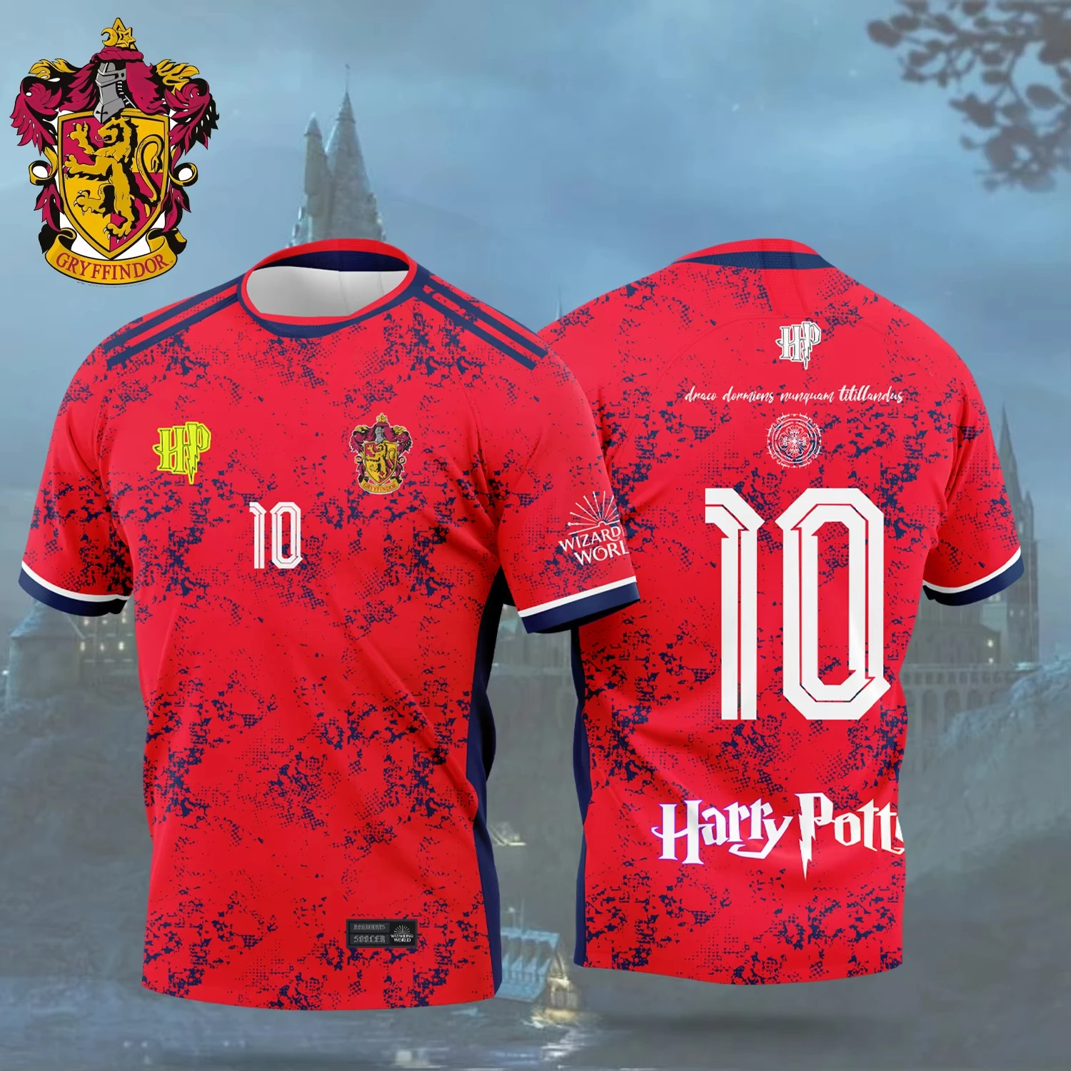 Escuela de Hogwarts de brujería y magia JERSEY entusiastas de Harry Potter camisetas deportivas transpirables de verano para hombres y mujeres