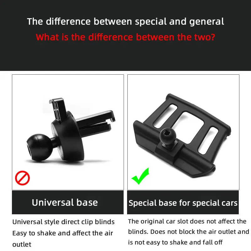 Car Mobile Phone Holder Base For Nissan ALTIMA SYLPHY QASHQAI SUNNY TERRA KICKS X-trail Murano Bracket Air Outlet Accessories
