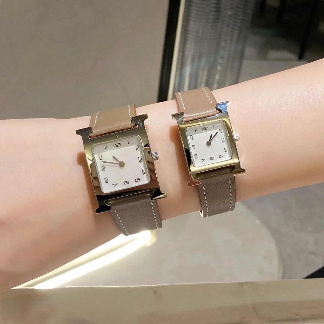 Womens Fashion Watch, Luxurious High-End Square Quartz Wristwatch