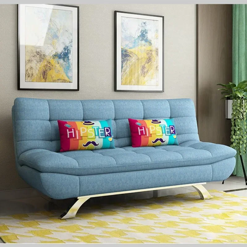 شقة صغيرة قابلة للطي لغرفة المعيشة الحديثة أريكة قماش متعددة الوظائف سرير أريكة لثلاثة أشخاص #3