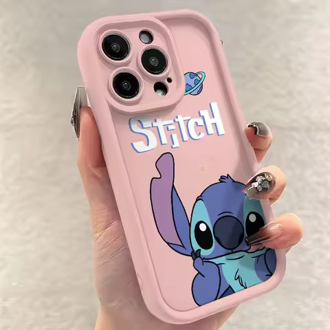 Nauthty Stitch Phone Samsung Galaxy S25 Ultra S24 Plus S23 FE S22 S21 M55 M35 M54 A30S Anti Fall Multistep Soft TPU Kawaii Case