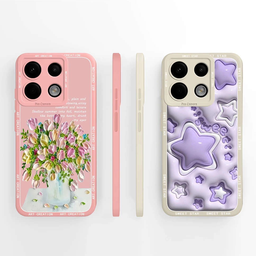 Phone Case For Redmi Note 13 Pro 4G 5G Lovely Cat Camera Protection Soft Silicone Cover Cases For RedmiNote13 Pro 4G 5G Fundas image 3