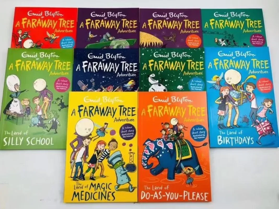 10 Books/Set Enid Blyton A Faraway Tree Adventure Children's English Story Novel Fiction Kids Education Reading Comic