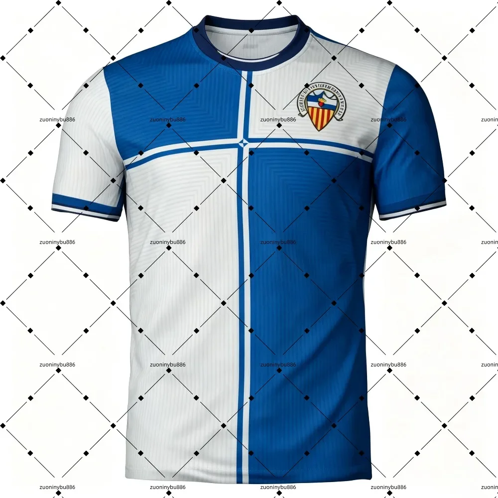 2026-27 CE Sabadell Home and Away Jerseys, T-shirts with Digital Printing Patterns, Sports Breathable Short Sleeves