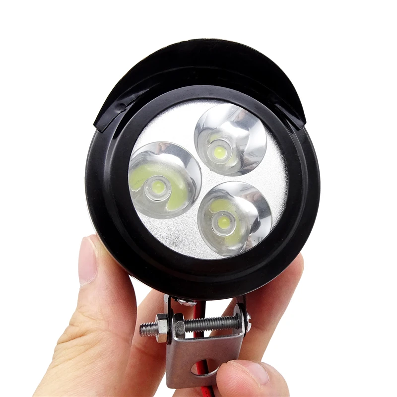 

Motorcycle Headlights LED Metal 3W Round Spotlights Electric Car Fog Light Car Styling 400LM Vehicle Lighting