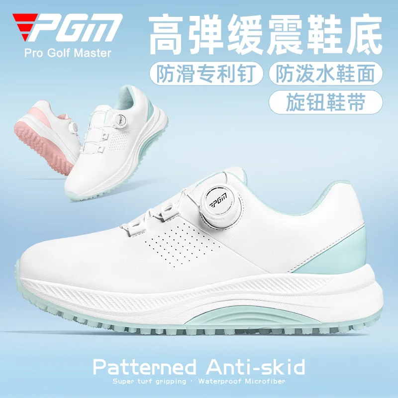 

PGM Women's Golf Shoes Summer Women's Waterproof Knob Laces Increased Non-slip Women's Shoes Breathable Casual Sports Shoes