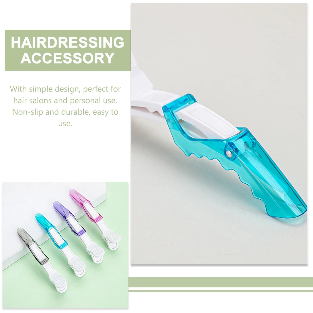 

1Set Anti-Static Hair Styling Tail Comb Heat Resistant Salon Clips Durable Hairdressing Tool Rat Tail Comb Tight Clips