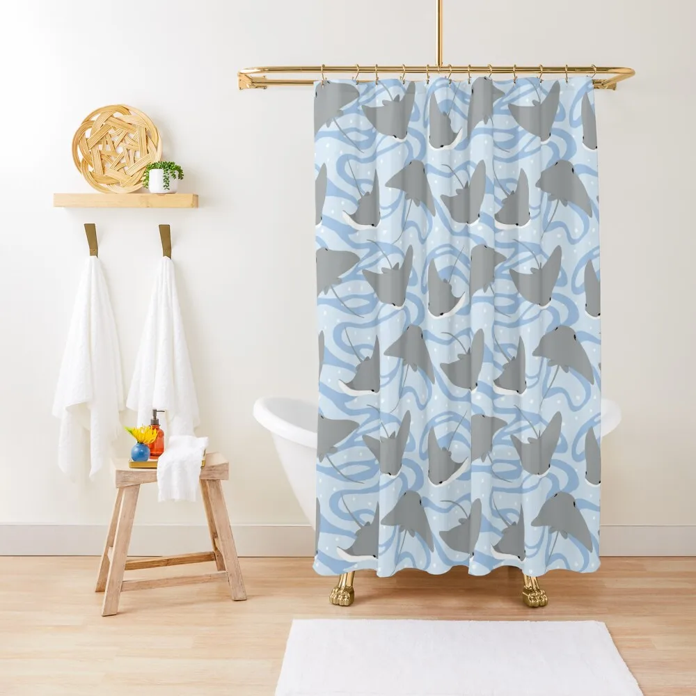 

Stingrays - Cownose Ray - Sticker Pack Shower Curtain Shower Sets For Bathroom For Bathrooms With Beautiful Designs Curtain