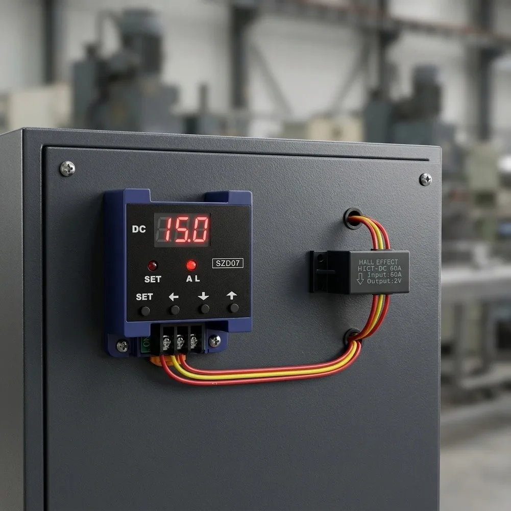 DC Digital Ammeter SZD07 Supporting for 6a Resistive Load Relay Output and Real-Time Current Monitoring in Control Panels