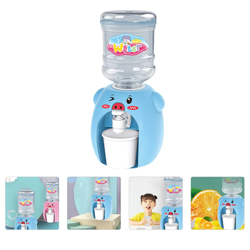 Dispensador de água brinquedo criança kit fingir brinquedos das crianças mini fonte potável modelo crianças plástico jogar casa das crianças