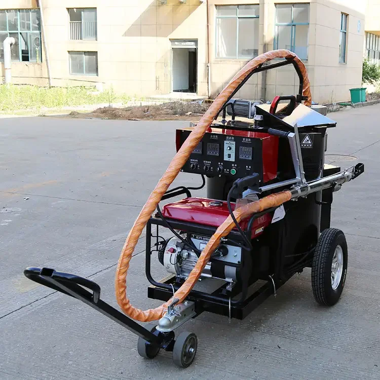 

Hot Melt Asphalt Crack Filler Machine With Insulated Kettle Generator Smart Control And Electric Hose