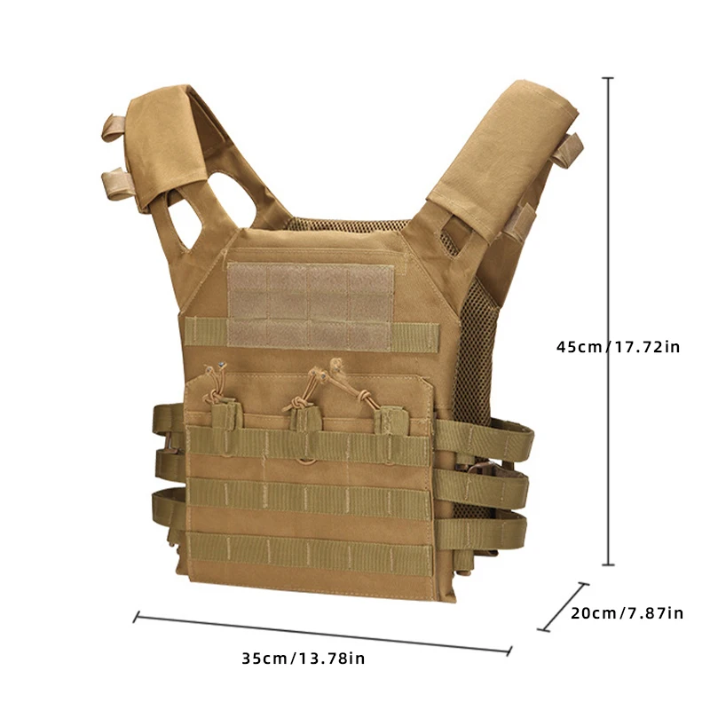 Tactical Vest Waterproof Outdoor Body Armor Lightweight Adjustable JPC Molle Plate Carrier Hunting Vest CS Game Jungle Gear