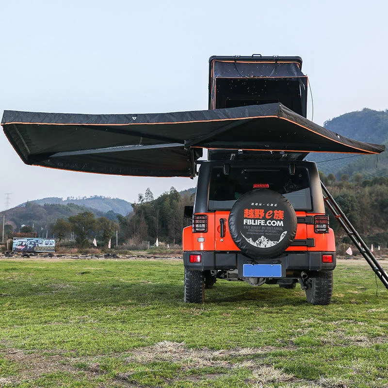 270 Degree Car Awning,600D Waterproof Car Side Awning with LED,Aluminum Roof Top Tent for SUV,4x4 Offroad Camping Shelter