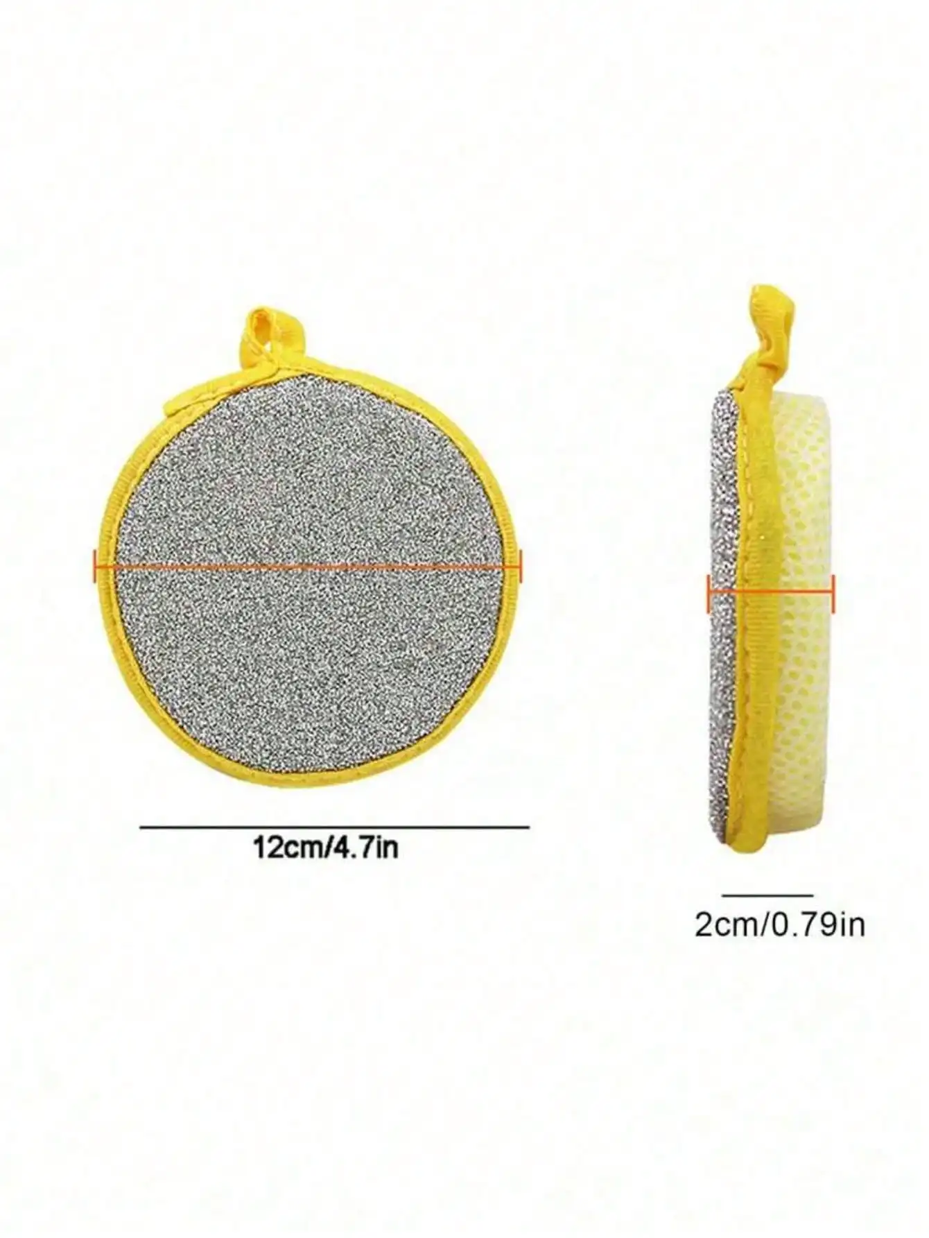 10pcs Round Cleaning Sponge Dual-Sided Household Sponge Scrubber, Soft Comfortable Non-Greasy Stain Removal Sponge For Kitchen Cooktop Range Hood Home Cleaning.Round Sponge Scrubber, Cleaning Sponge, Kitchen Cleaning Sponge, Household Cleaning Sponge