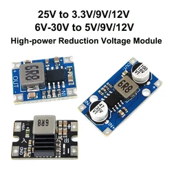 DC-DC 6V-30V to 5V/9V/12V 3A Buck Module 25V to 3.3V/9V/12V 8A Mini Aircraft High-power Reduction Voltage Module Step-down Board