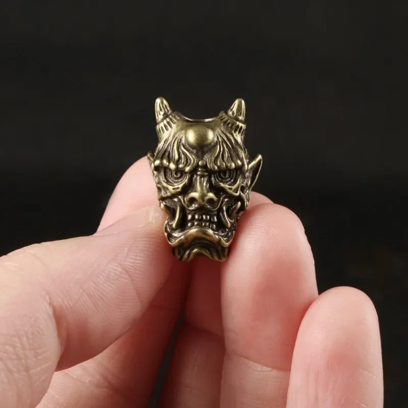 Iblis Genel Kafatası Kafa Pirinç Bıçak Boncuk Açık DIY Paracord Aksesuarları El Yapımı Dokuma Bilezik Kordon Kolye Asma