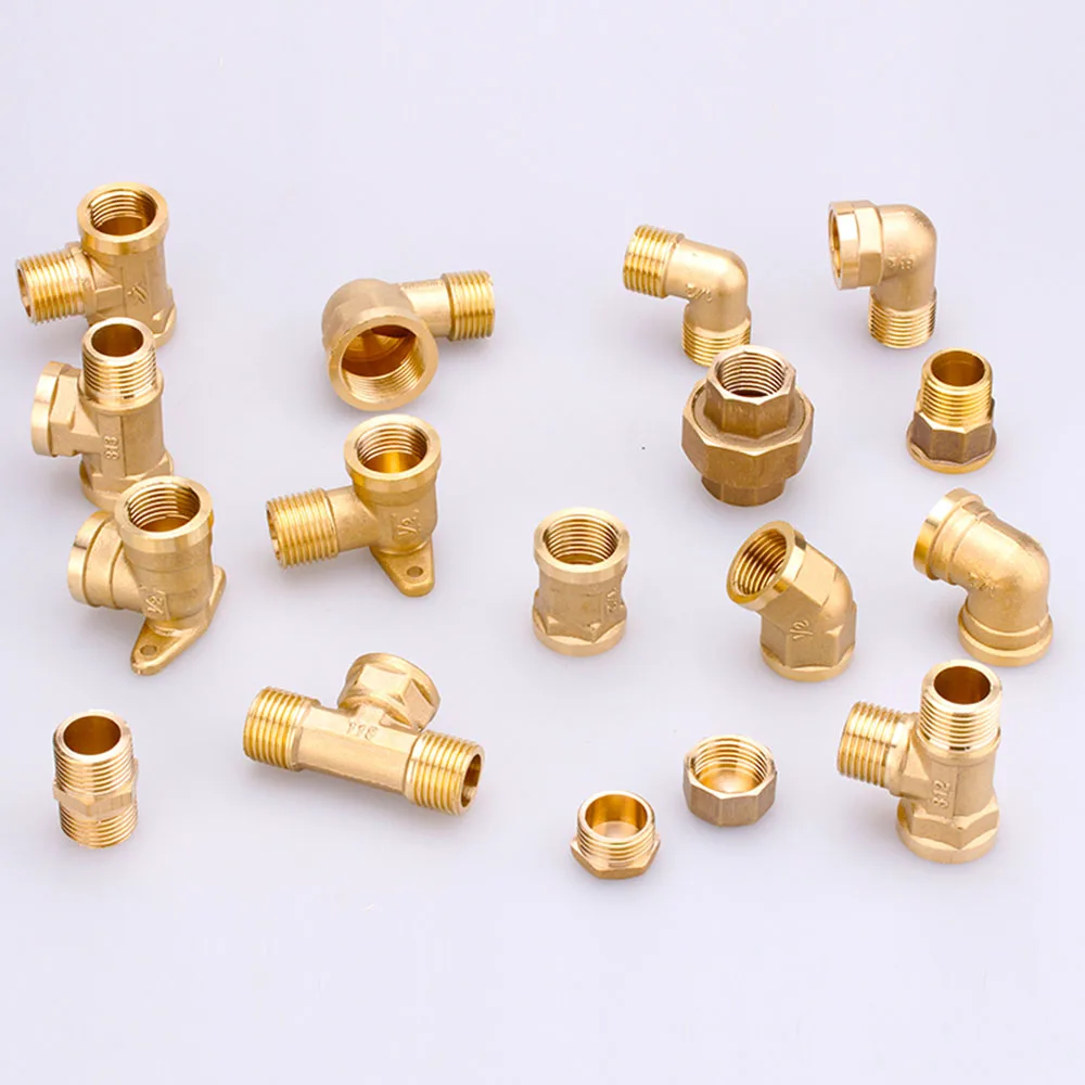 1PCS Water pipe plumbing fittings 6 points to 4 points copper reducing inner wire hose outlet double inner wire pair connector