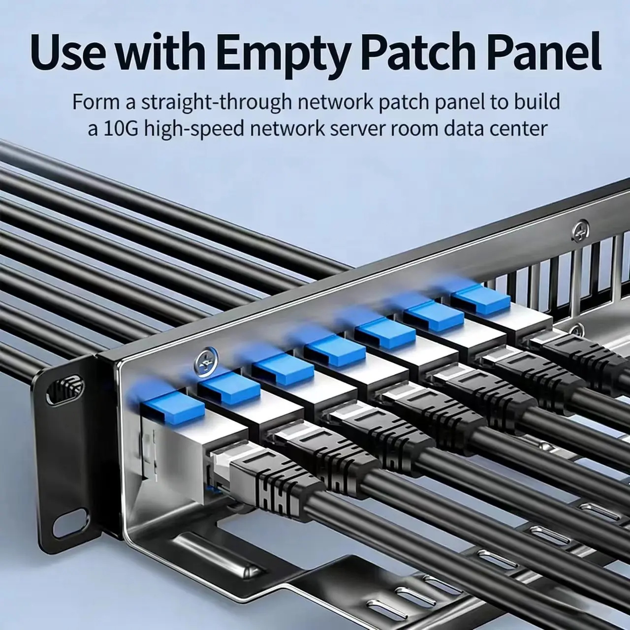 COMNEN RJ45 Connector Ethernet Extender Extension for Cat7 Cat6A High Speed 10Gbps Connectors Coupler And Cable Management
