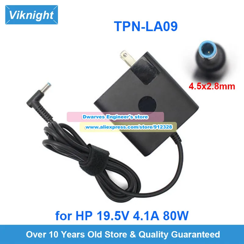 

US Plug Genuine TPN-LA09 Power Adapter 19.5V 4.1A 80W Charger for HP PA-2900-33HP 922795-001 923389-001 Power Supply 4.5*3.0mm