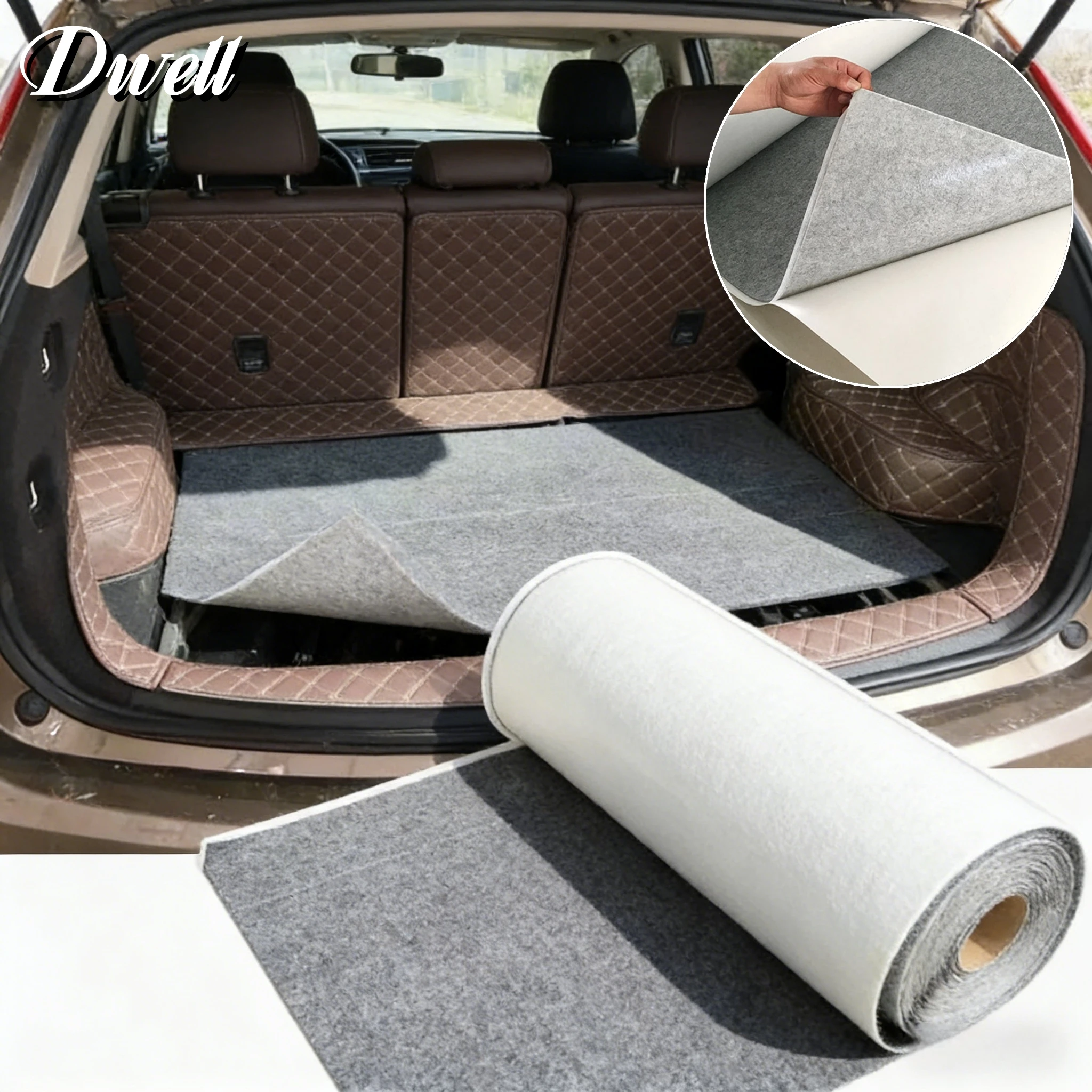 Car Lining Carpet Mute Mat Felt for Home Car Accessories Self-adhesive Felt Cloth for Decorating Car Trunk Audio Liner 50x100cm