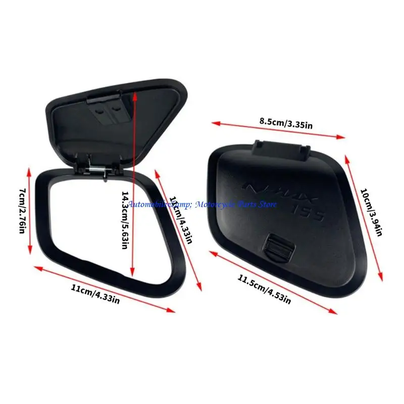 H7BD ABS Cover Box Cover Cover Motorcycle Cover Cover Solution STORAGE SOTORY LID تعزيز الراحة في ركوب الخيل اليومية لـ NMAX155