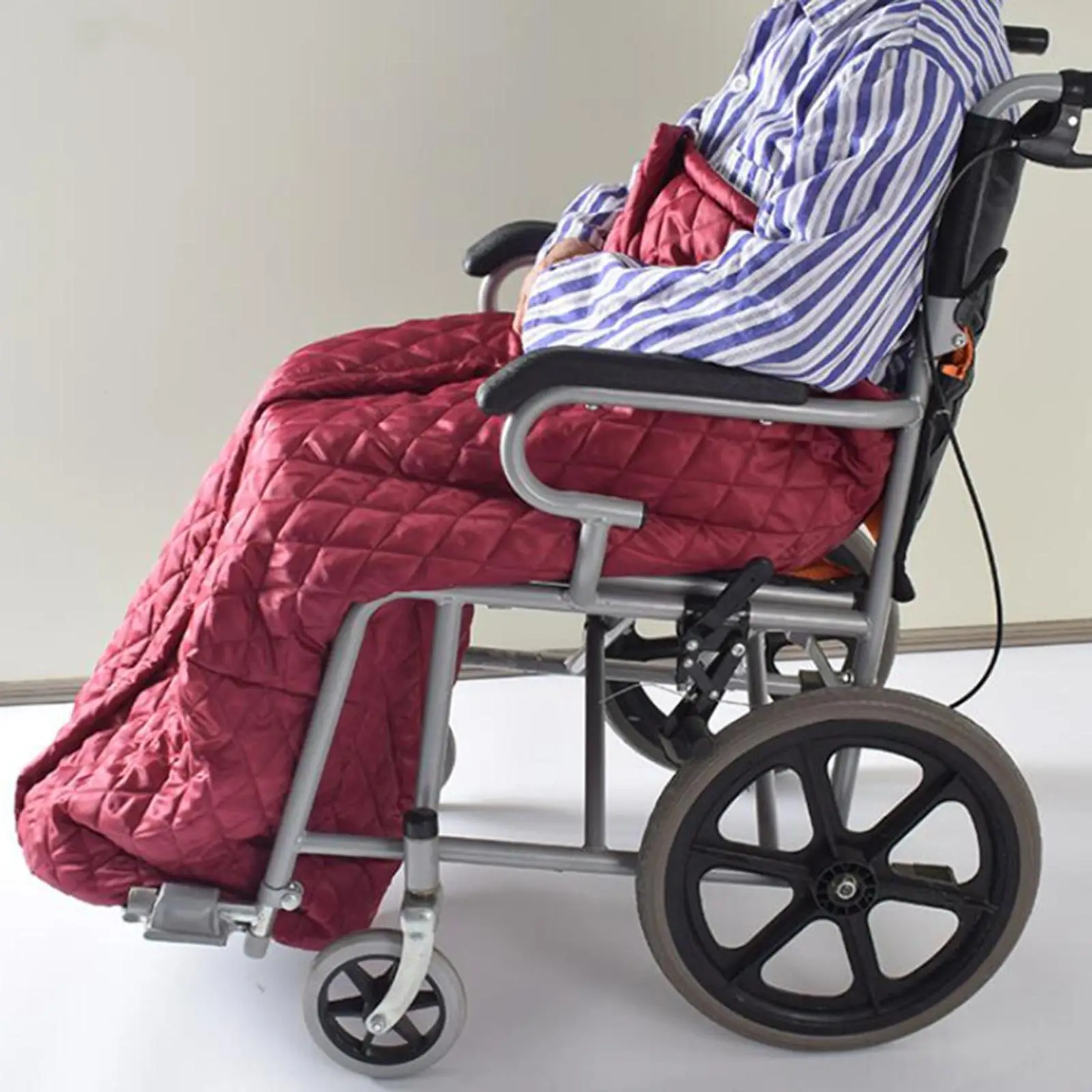 Wheelchair Blanket with Zipper Keeps Legs Feet Warm Cosy Portable Comfortable Leg and and Lower Body for Disabled Elderly Adults