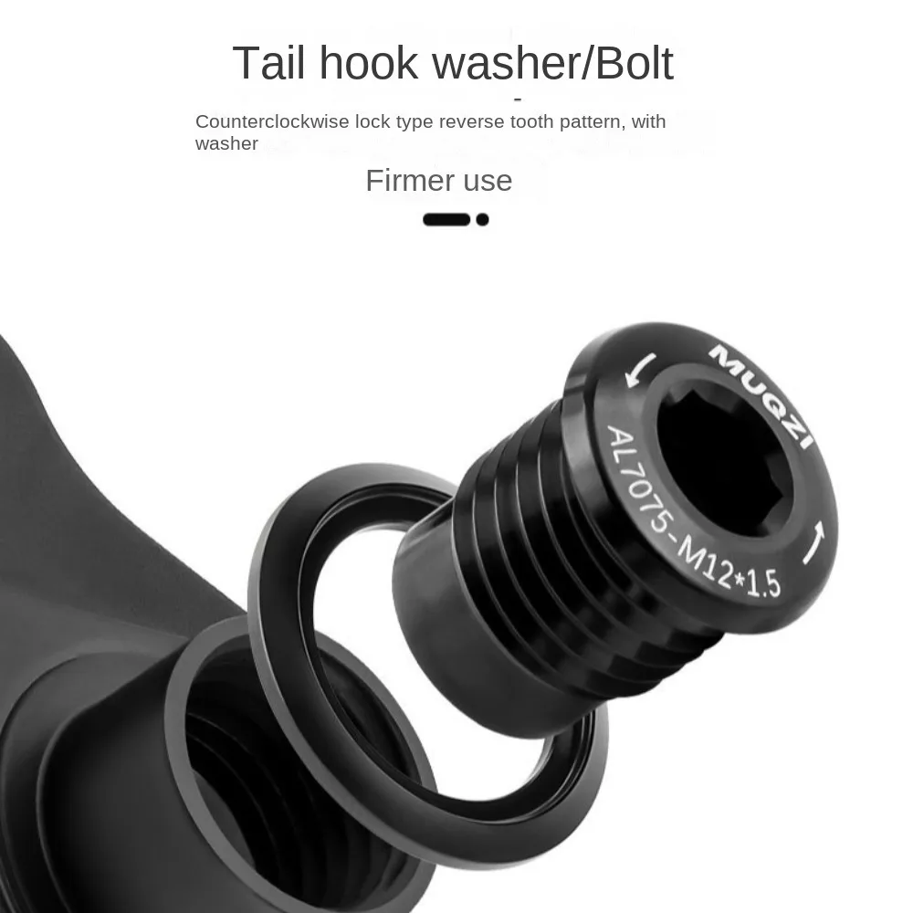 Gear Tail Hook Parts M12-1.0 UDH Rear Hanger MTB Universal Thru Axle Rear Hook Unify M12-1.5 Rear Derailleur Hanger Cycling