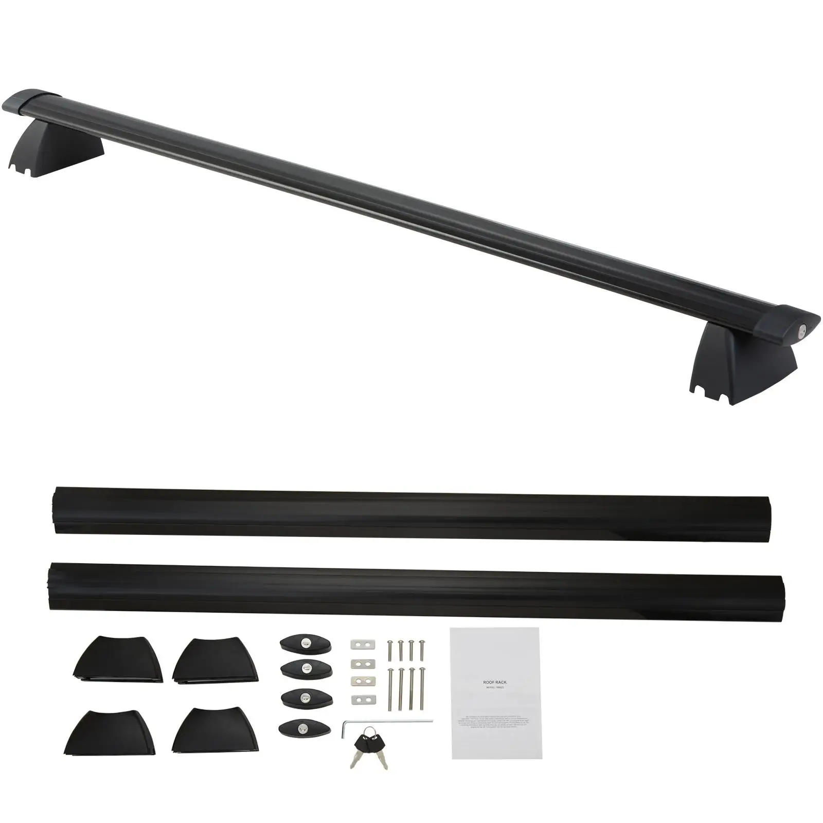 Roof Rack Cross Bars, Compatible with 2011-2021 for Jeep grand cherokee with Grooved Side Rails, 200lbs Load Capacity, Aluminum Crossbars with Locks, for rooftop Cargo Carrier Bag Luggage Kayak Bike