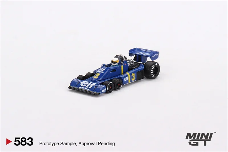 

MINI GT 1:64 Tyrrell P34 #3 Jody Scheckter #4 Patrick Depailler 1976 Swedish Diecast Collector's Vehicle Model Car