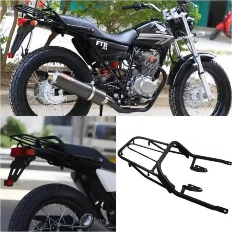 Upgrade Your Honda Ftr223 With Stylish Black Luggage Rack
