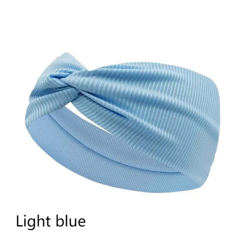 Seidiges Twist-Stirnband aus Stoff mit Gewinde, Yoga, Workout, Laufen, Sport, elastische Haarbänder für Damen, Turban-Haarband für Mädchen – Detail 14