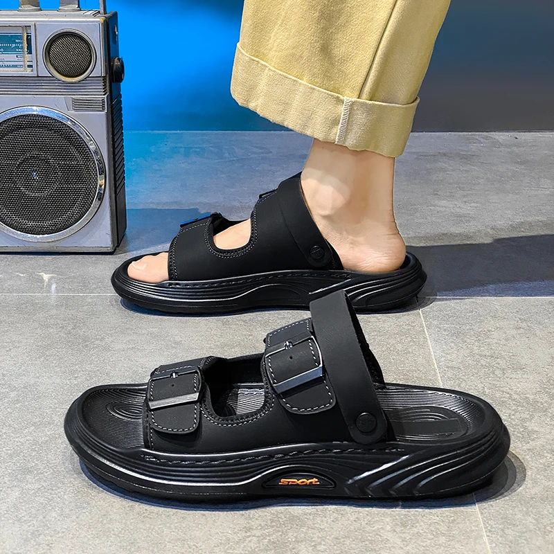 Platformleren herenpantoffels, - Flip Flop Leather Men recensie en prijs