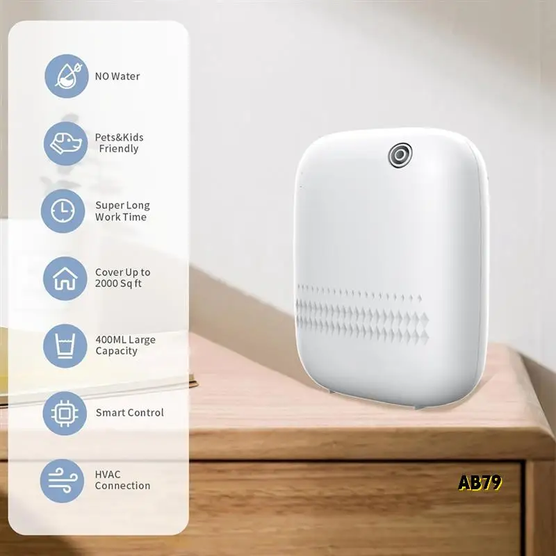 Máquina de aire aromático, difusor de aceites esenciales para uso comercial y hotel, difusor de aire frío sin agua, enchufe estadounidense