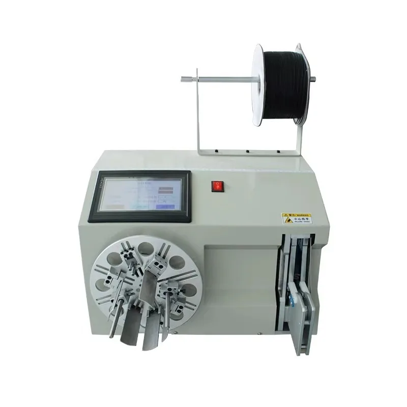 

Automatic Wire Bundling Winding Tying Strapping Machine for USB Data Cable Power Cord Coiling and Cable Tie Binding All-in-One