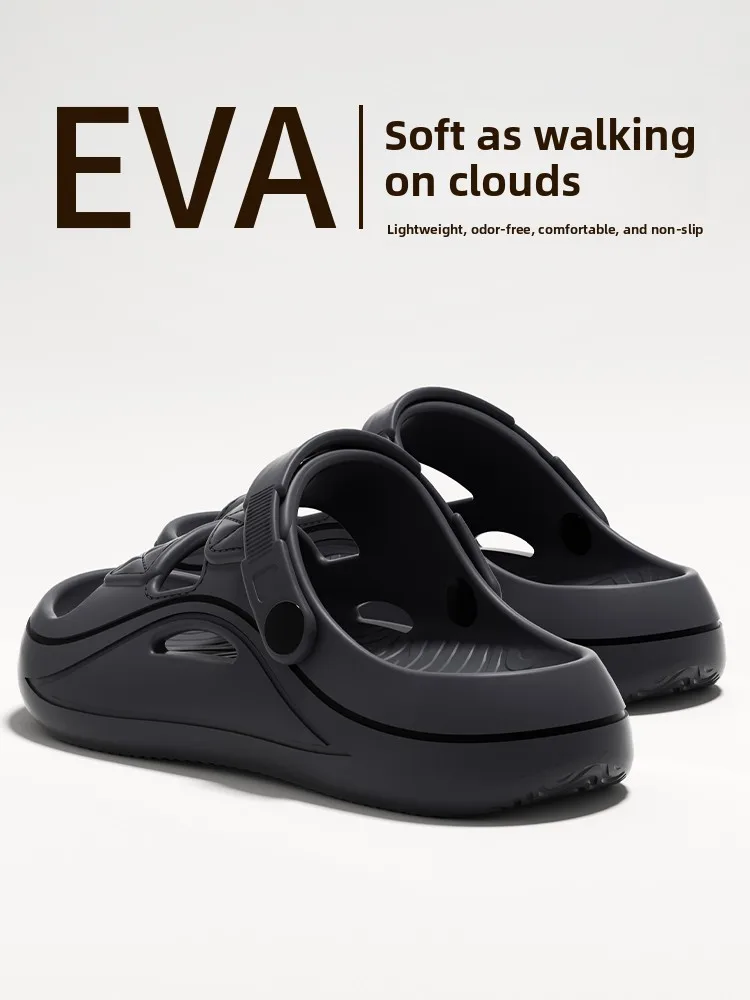 

Men's Spor Slip-On oes Wear-Resistant Anti-Slip Odor-Resistant Driving Fiing Comfortable Summer Flat Sandals EVA Material