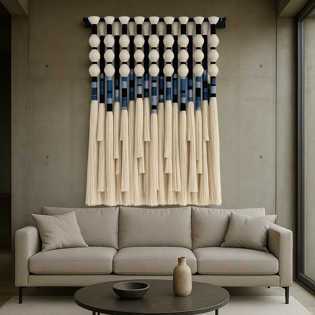 Custom Bohemian Macrame Dreamcatcher Irregular Shape Non-Washable Vertical Pattern Cotton Wall Hanging Living Room Diwali