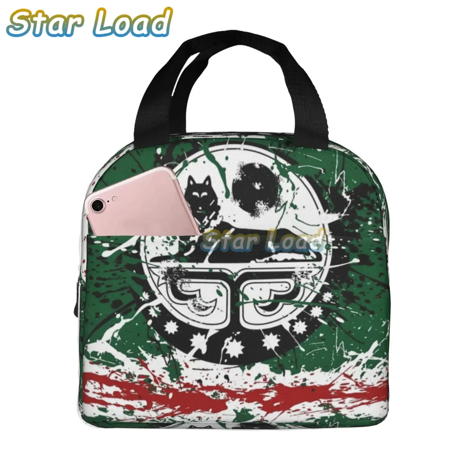 State Flag of Chechen Flag of Chechen Republic of Ichkeria Insulated Lunch Bags for Women Waterproof Thermal Cooler Lunch Tote