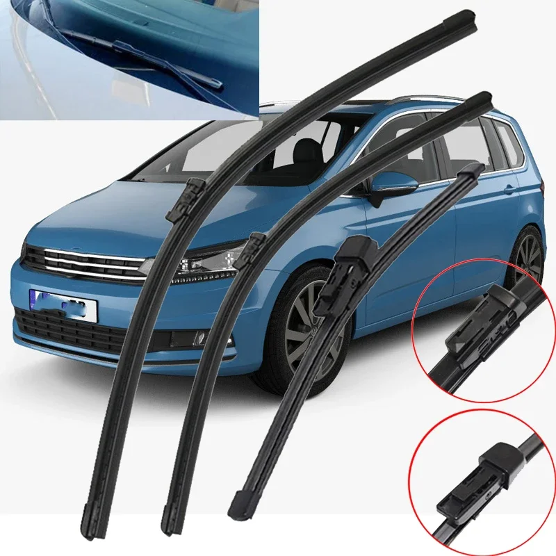 

Front and Rear Windshield Wiper Blade For VW Touran 3 III MK3 5T 2016 - 2023 Windscreen Window Back Brushes Glass Blades
