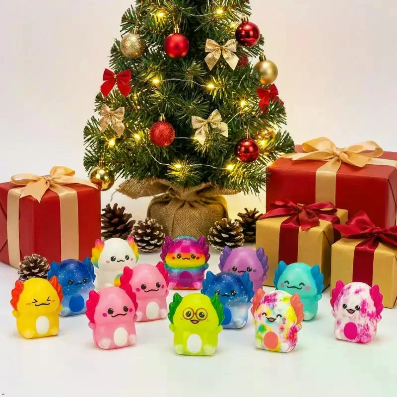 Kids Adult Mini Kawaii Octopus Elephant Newt Animal Cute Stress Relief Squeeze Toy Slow Rising Toy Party Send Gifts 12Pcs