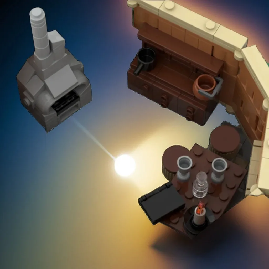 1519 stuks Viking Watchout MOC Nordic Guard Tower met houten structuur en uitkijkplatform Onderwijs bouwstenen cadeau