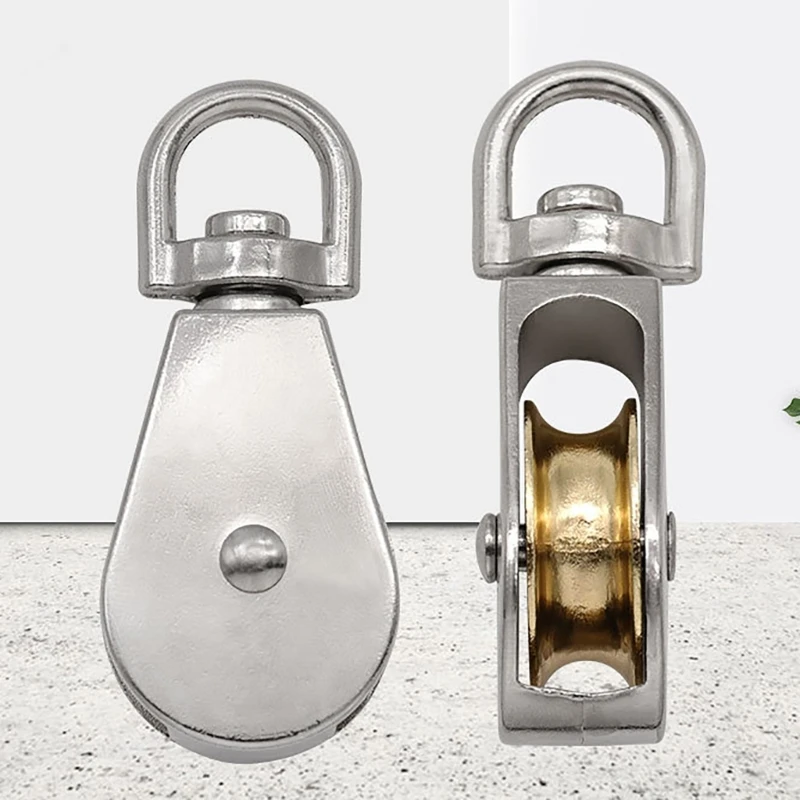 ipiip Strong Wire Rope Pulley Pulley for 100-140kg Heavy Load Capacity Smooth Pulley Suitable for Multiple Applications