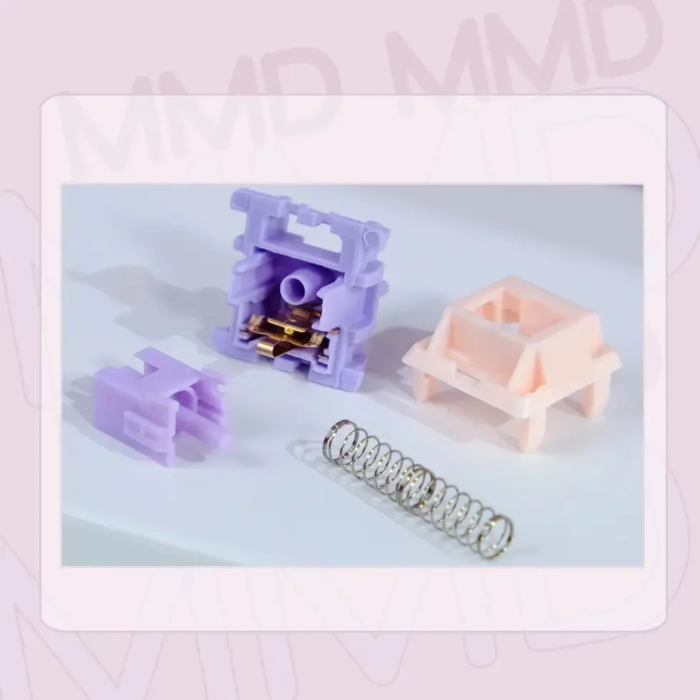 MMD Princess Switch V3 Linear Tactile Feel 5Pins 38/45/53/48/60g HIFI Sound Mechanical Keyboard Switches DIY