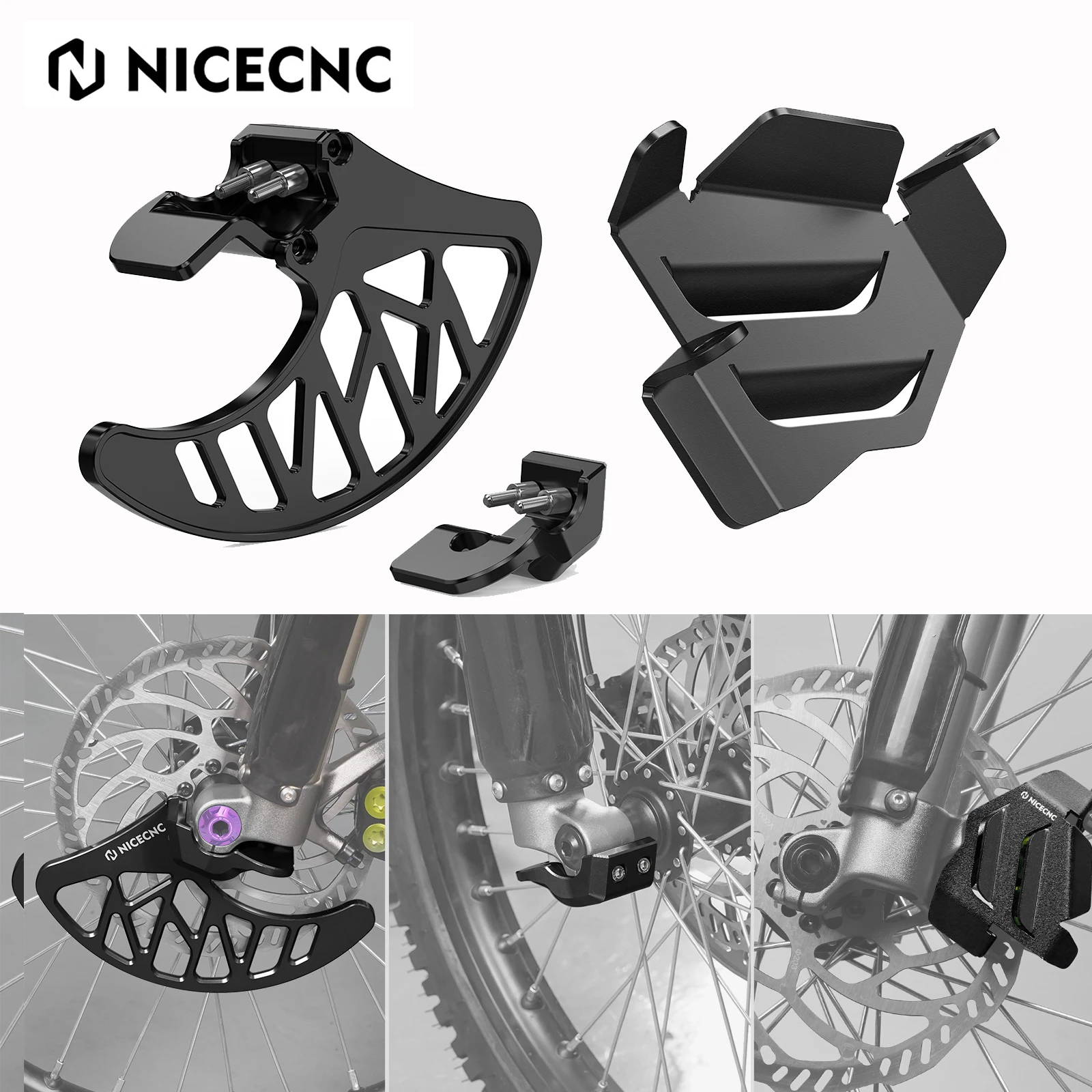 

NICECNC For Sur-Ron light bee X S L1E For Segway X 160 X260 Electrical Motorbike Front Brake Disc Guard & Brake Caliper Guard
